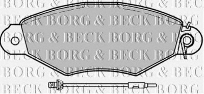 BORG & BECK bbp1729 -  Комплект тормозных колодок, дисковый тормоз